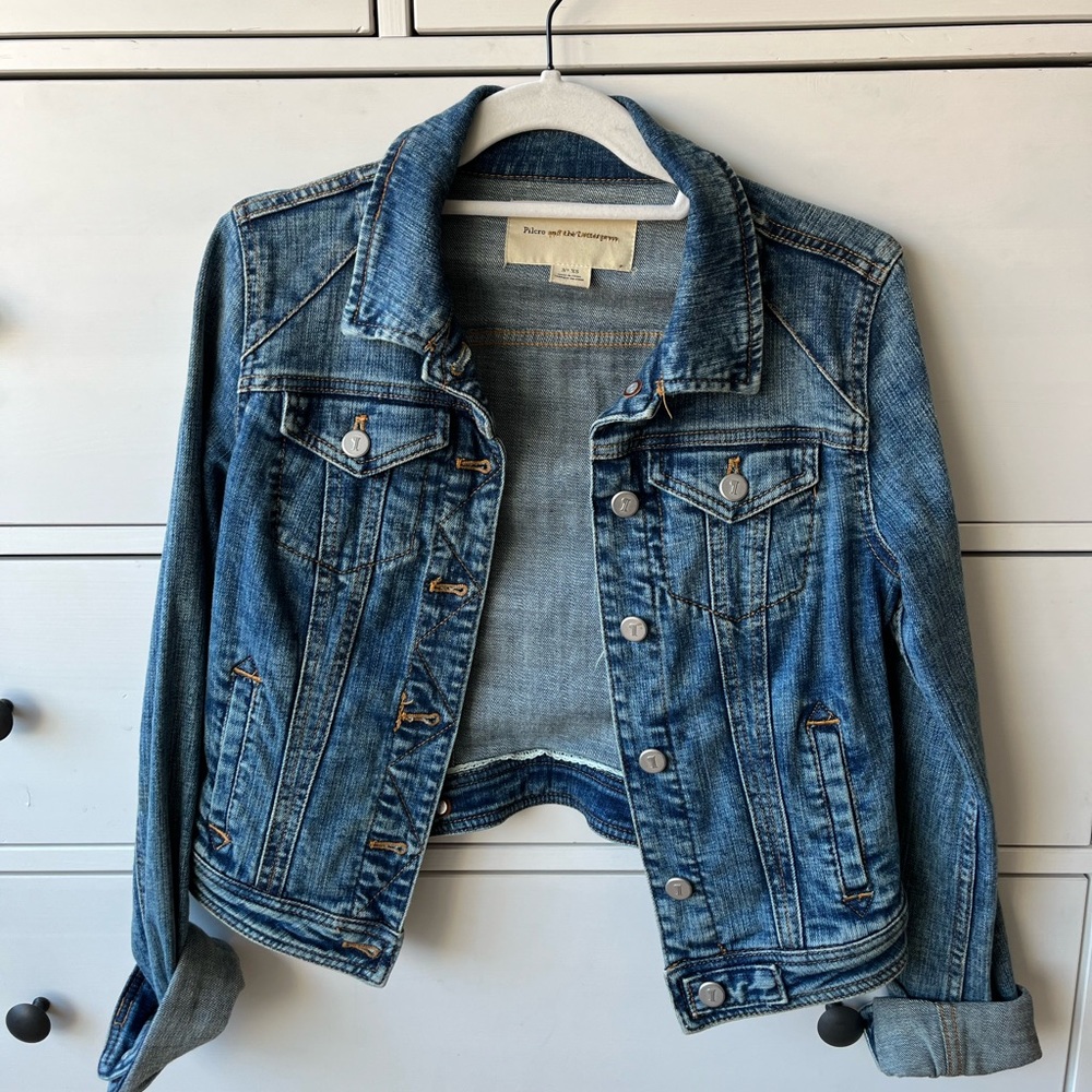 Pilcro and Leatherpress Jean Jacket